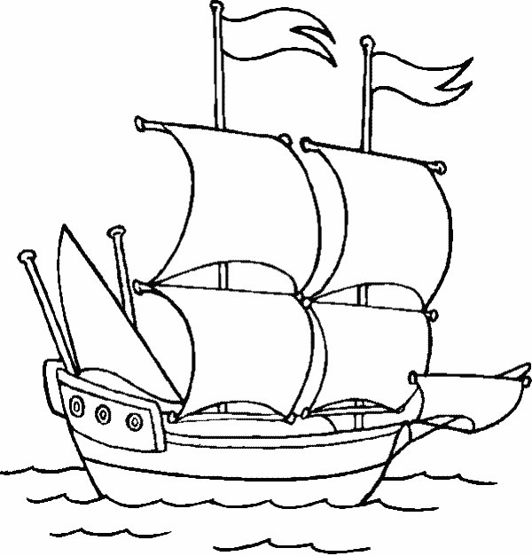 Coloriage 4 Bateaux