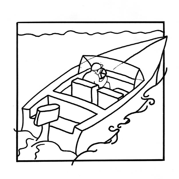 Coloriage 5 Bateaux