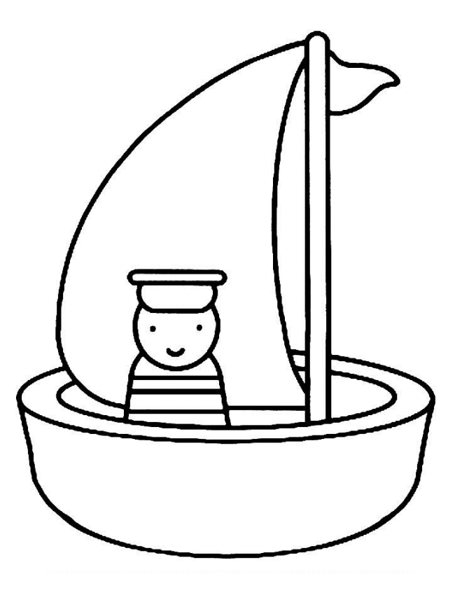 Coloriage 11 Bateaux et voiliers