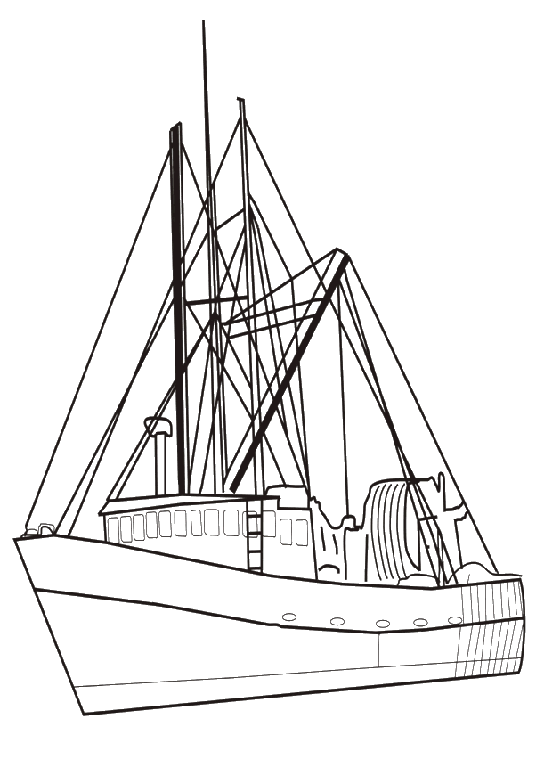 Coloriage 15 Bateaux et voiliers