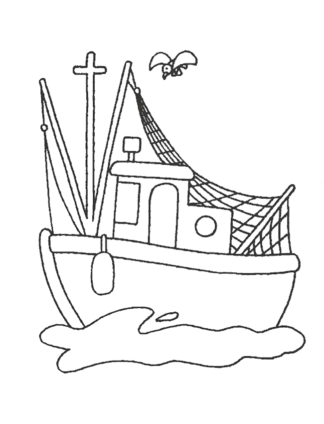 Coloriage 16 Bateaux et voiliers