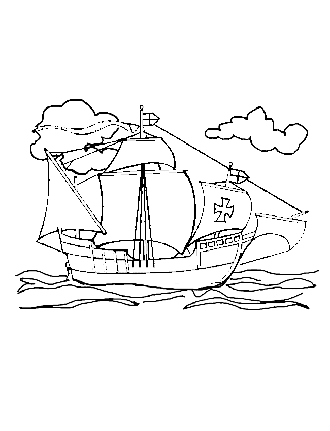 Coloriage 18 Bateaux et voiliers