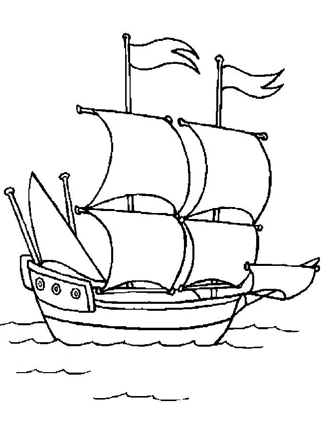 Coloriage 27 Bateaux et voiliers