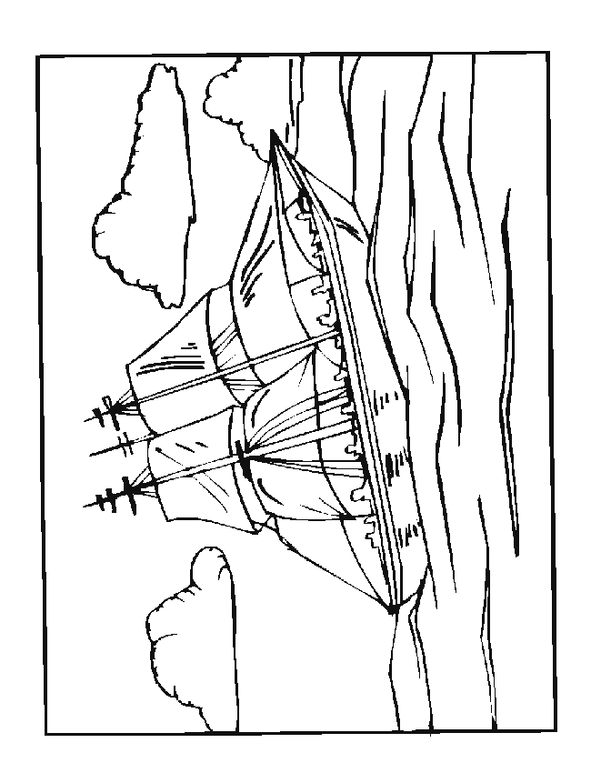 Coloriage 34 Bateaux et voiliers