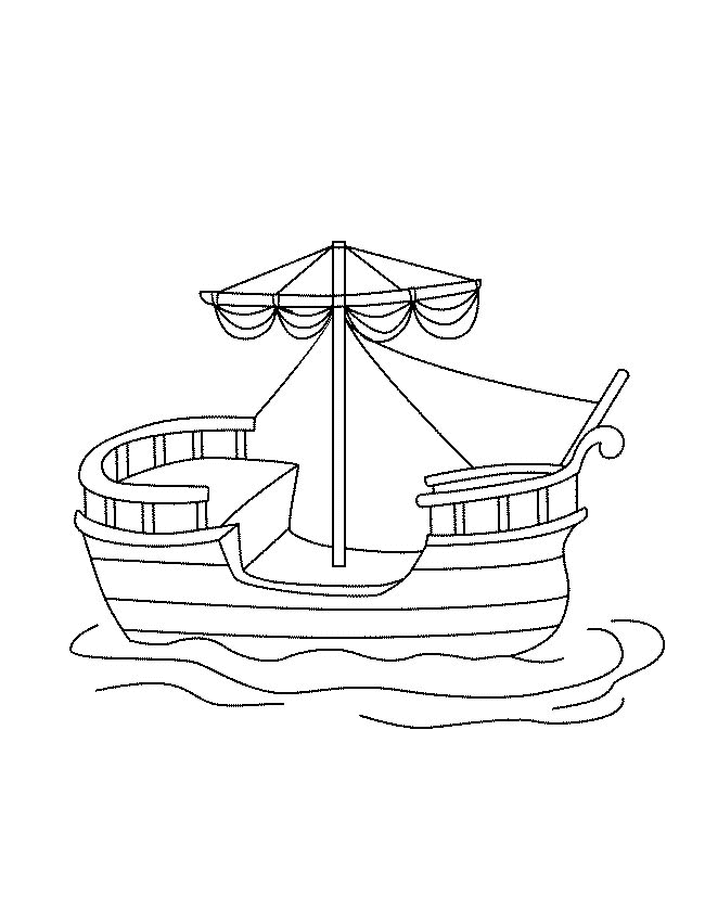 Coloriage 8 Bateaux et voiliers