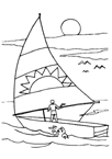 Coloriage Bateaux et voiliers 13