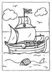 Coloriage Bateaux et voiliers 28