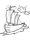 Coloriage Bateaux et voiliers 3