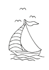 Coloriage Bateaux et voiliers 5