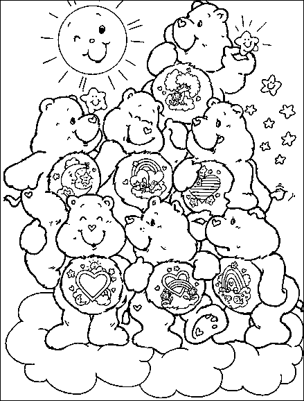 Coloriage 9 Bisounours
