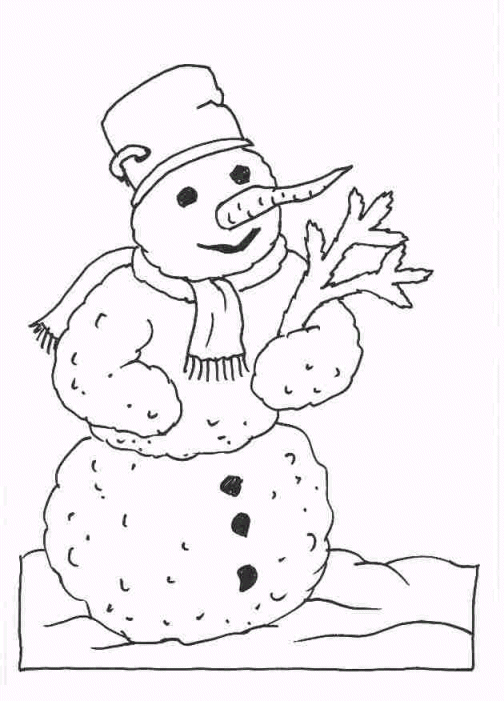 Coloriage 20 Bonhommes de neige