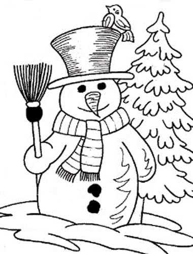 Coloriage 30 Bonhommes de neige