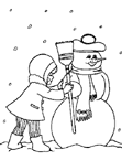 Coloriage Bonhommes de neige 26