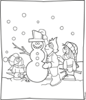 Coloriage Bonhommes de neige 41