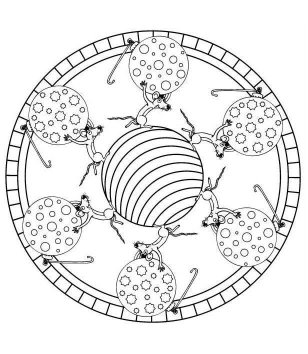 Coloriage 29 Boules de noel