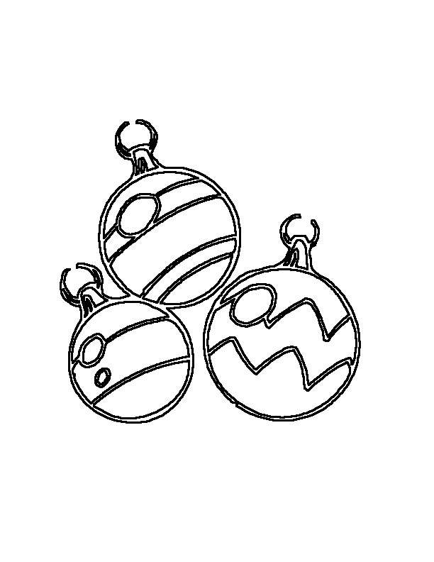 Coloriage 9 Boules de noel