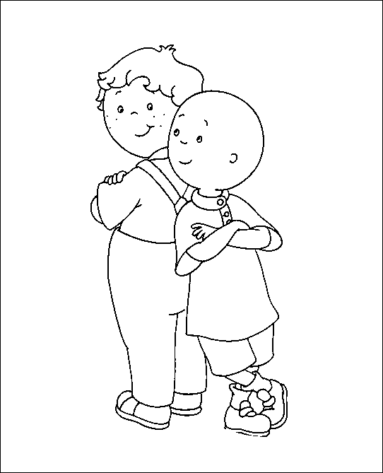 Coloriage 7 Caillou