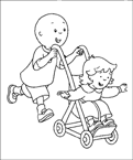 Coloriage Caillou 3