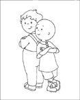 Coloriage Caillou 7