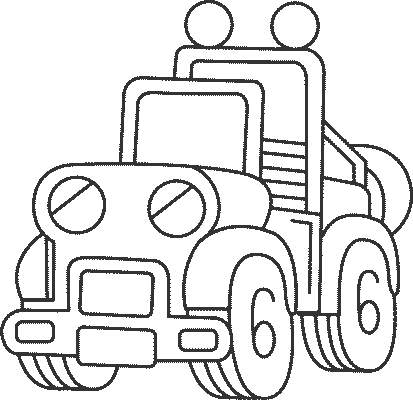 Coloriage 14 Camions