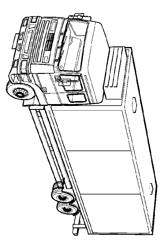 Coloriage 3 Camions