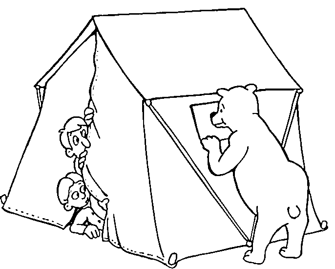 Coloriage 6 Camping