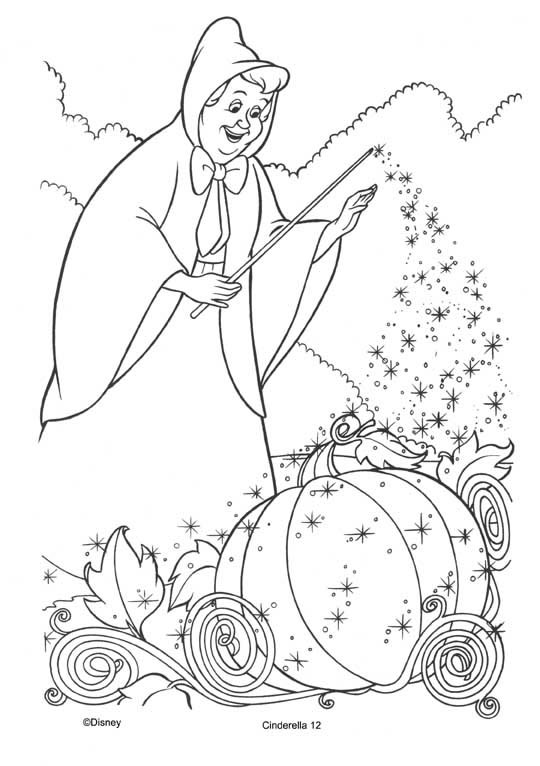 Coloriage 12 Cendrillon