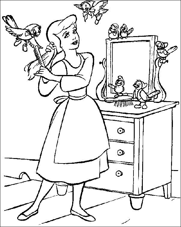 Coloriage 14 Cendrillon