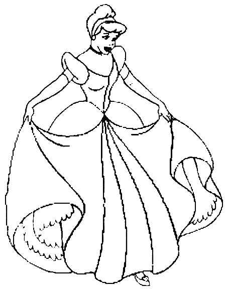 Coloriage 2 Cendrillon