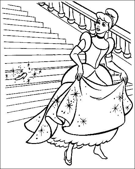 Coloriage 20 Cendrillon