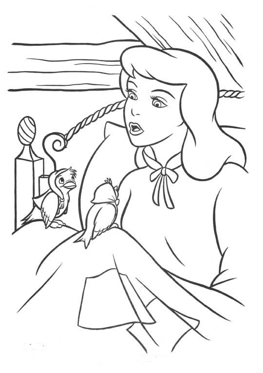 Coloriage 5 Cendrillon