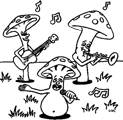 Coloriage 14 Champignons