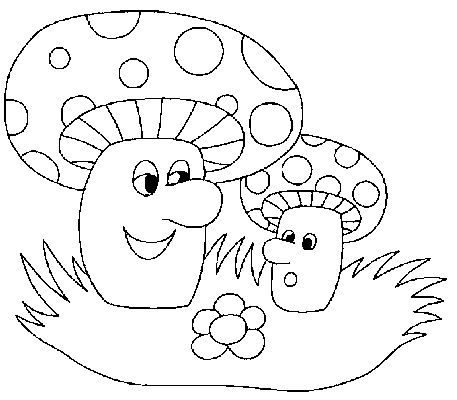 Coloriage 16 Champignons