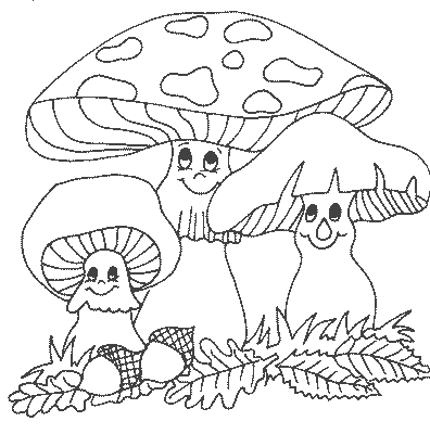 Coloriage 24 Champignons