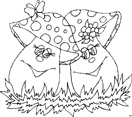 Coloriage 30 Champignons