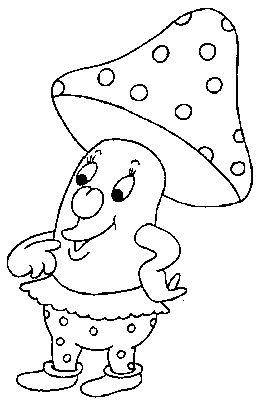 Coloriage 6 Champignons