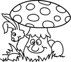 Coloriage Champignons 2