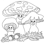 Coloriage Champignons 24