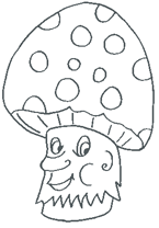 Coloriage Champignons 8