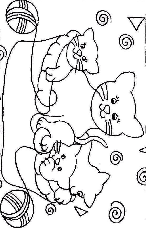 Coloriage 211 Chats