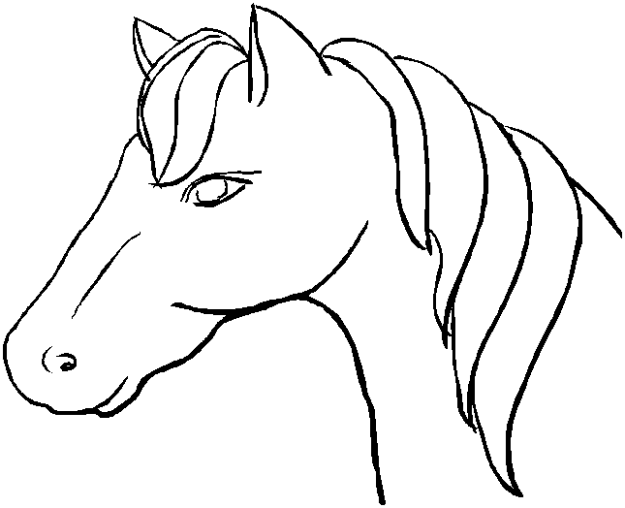 Coloriage 1 Chevaux