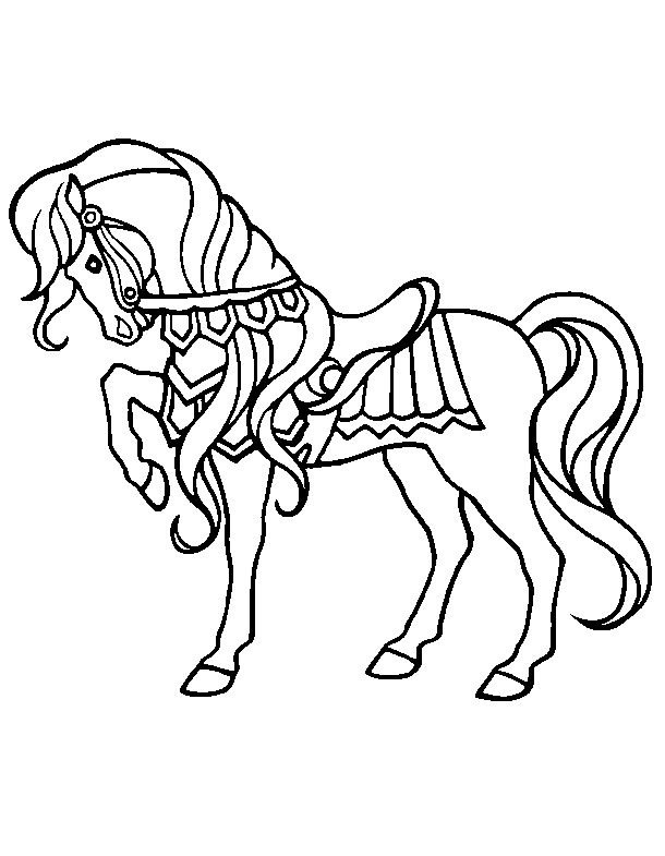 Coloriage 10 Chevaux