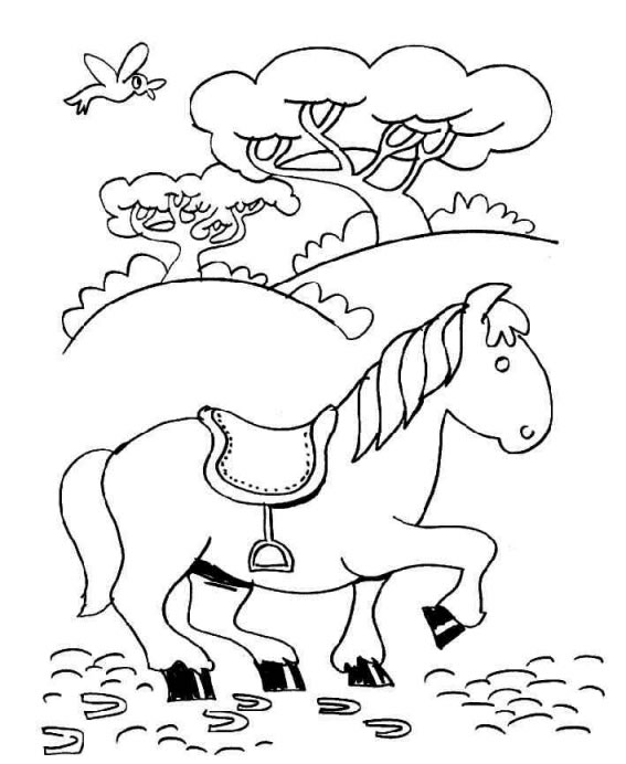 Coloriage 114 Chevaux