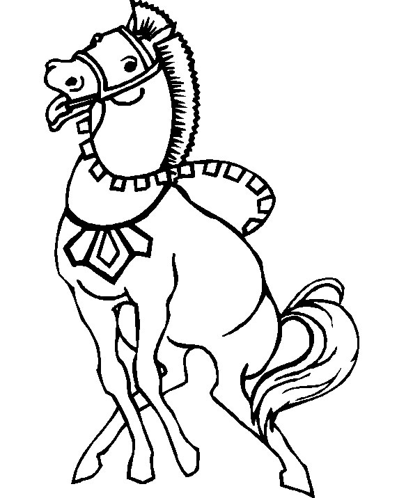 Coloriage 128 Chevaux