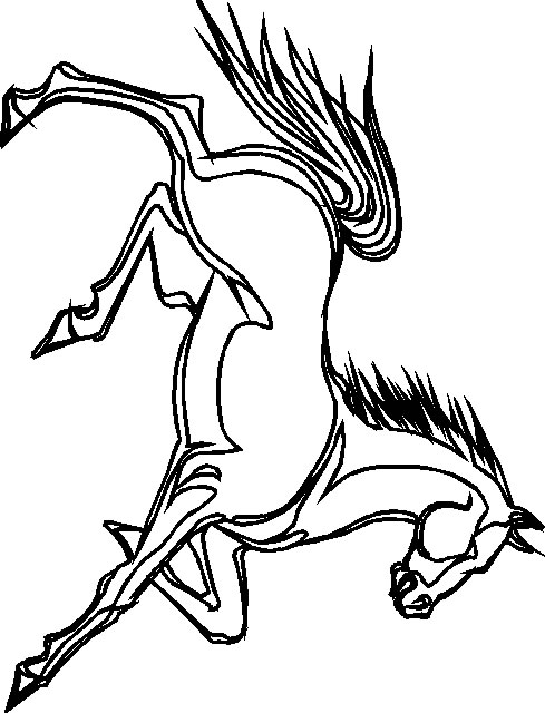 Coloriage 136 Chevaux