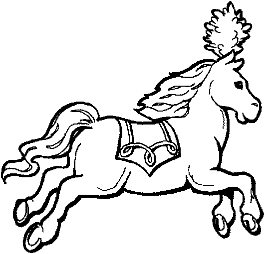 Coloriage 14 Chevaux