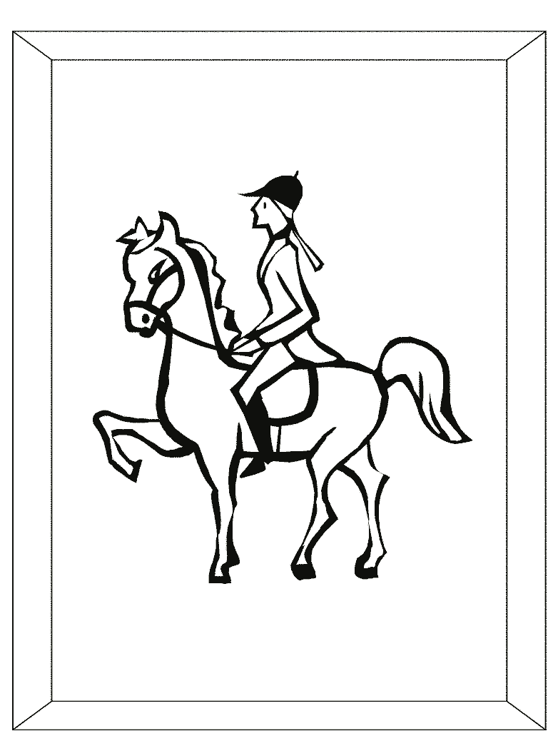 Coloriage 18 Chevaux