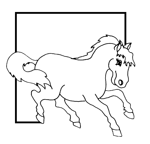 Coloriage 34 Chevaux