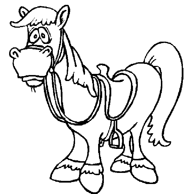 Coloriage 62 Chevaux