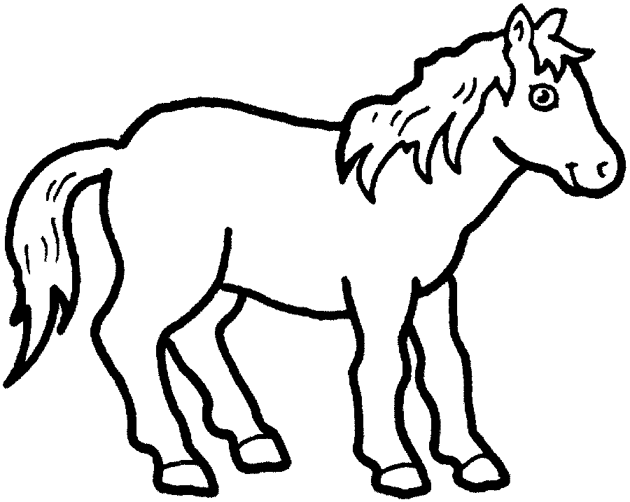 Coloriage 9 Chevaux